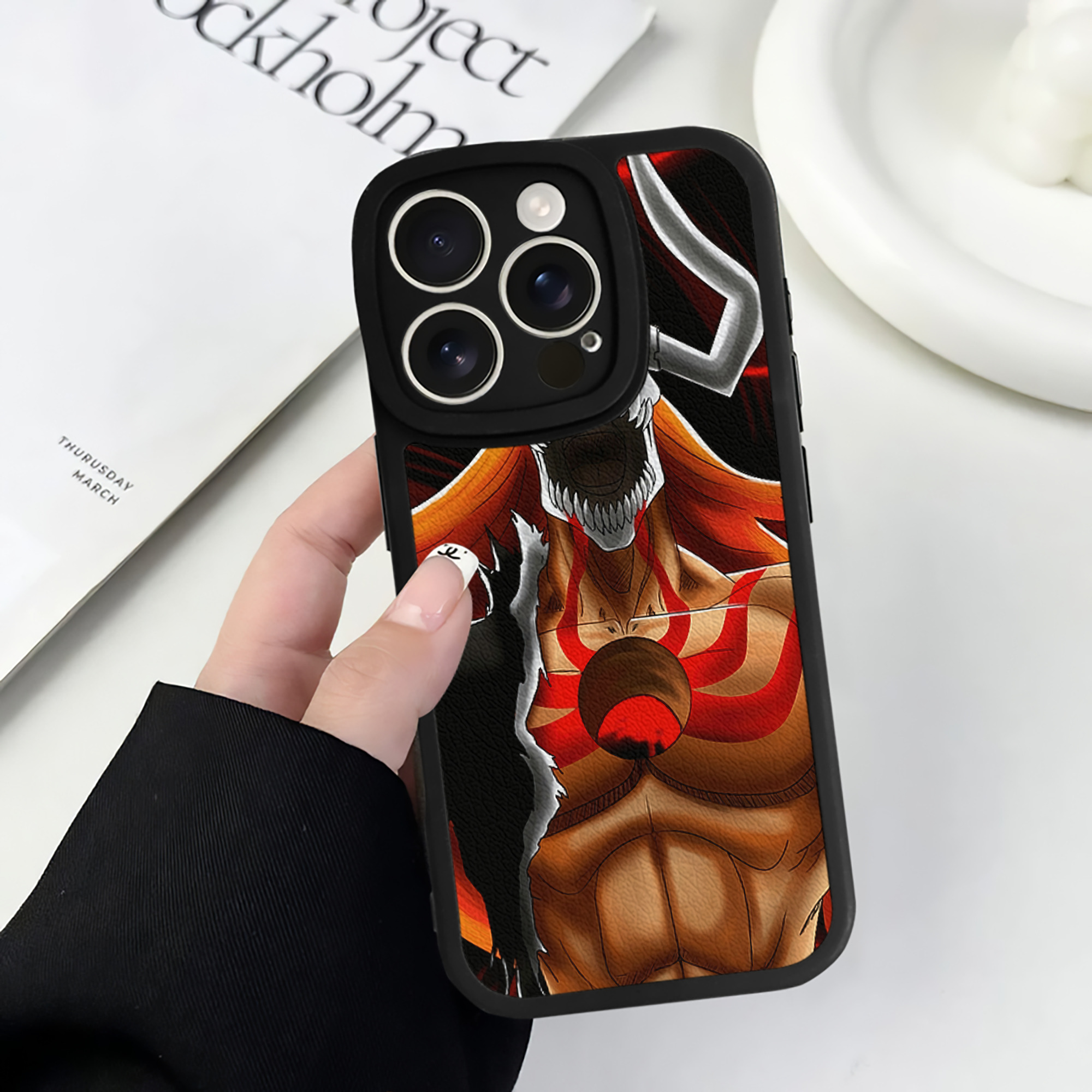 （画像用） ブリーチ BLEACH 【iPhone 16シリーズ対応】シリコンスマホケース（レザー調） 材質：シリコン